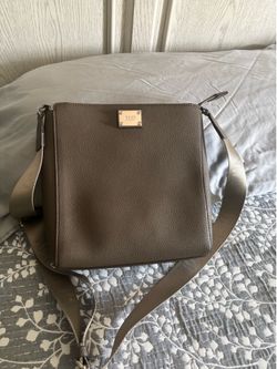 DKNY taupe crossbody bag