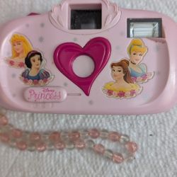 Vintage Disney Princess 35mm Point And Shoot Camera. Flash Needs One Battery. East or West