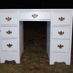Wooden Antique Desk/ Vanity For Sale 