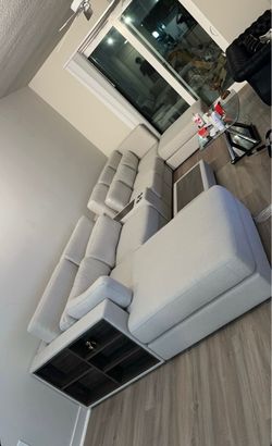 Fabric sectional couch