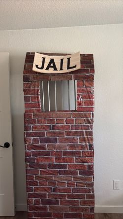 Jail Cardboard Photo Booth Prop