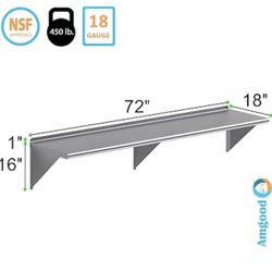 AmGood Stainless Steel Wall Shelf 