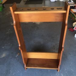 Solid Mahogany Wood Gun Rack