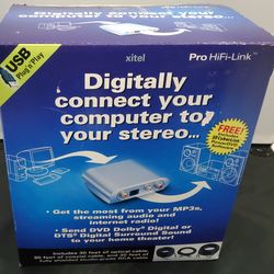 Brand New in Box! Xitel Pro HiFi-Link Digital Stereo Connector
