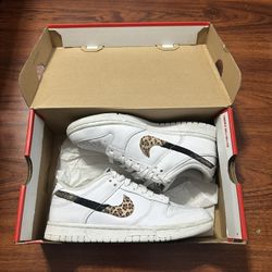 Nike Dunk SE Low Primal White Leopard Animal Print 
