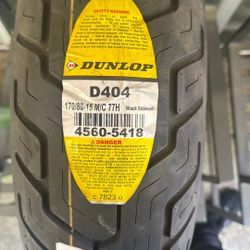 New Dunlop - 170/80-15 M/C 77H Black Sidewall Rear