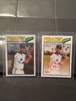 Pirates Baseball ANDREW  McCUTCHEN Signed & Numbered in Red Ink