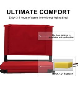 seat with Back support for bleachers