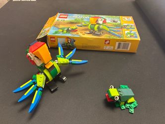 Lego Parrot Frog Chameleon Fish Set