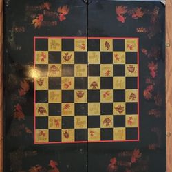 Chess And Backgammon Board
