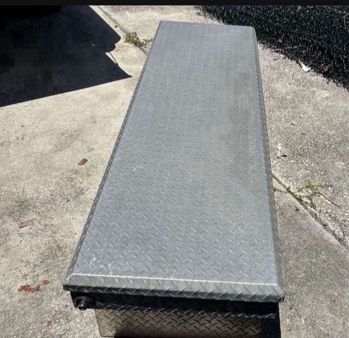 71.36 in. Diamond Plate Aluminum Full Size Crossbed Truck Tool Box