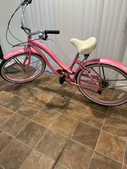 Pink Beach Cruiser Bicycle