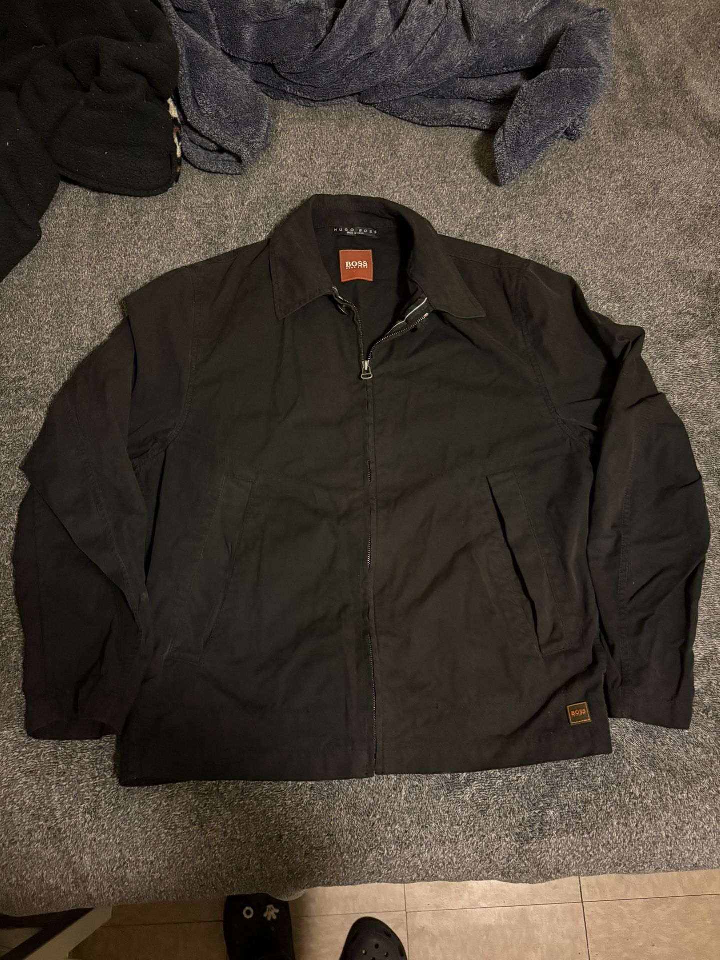 Vintage Hugo Boss Bomber Jacket Mens Medium