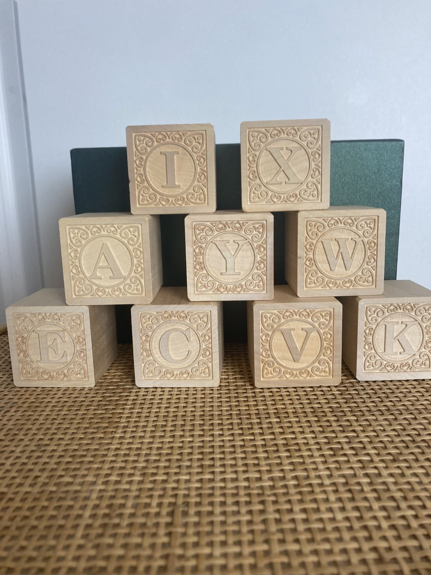Wooden Letter Alphabet Blocks