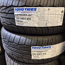 New Toyo 225/55R17 Extensa HPII Tires