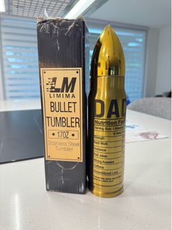 Gifts for Dad from Daughter, Son - Best Dad Ever Gifts - Fathers Day, Christmas and Birthday Gifts for Dad - Funny Presents for Dad - 17oz Bullet Tumb