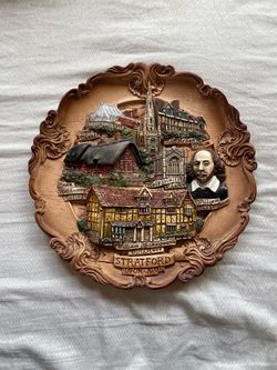 Vintage William Shakespeare 3D Wall Plaque