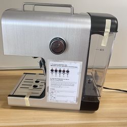 Espresso coffee machine with milk frother steam, Cappuccino and Latte Machine