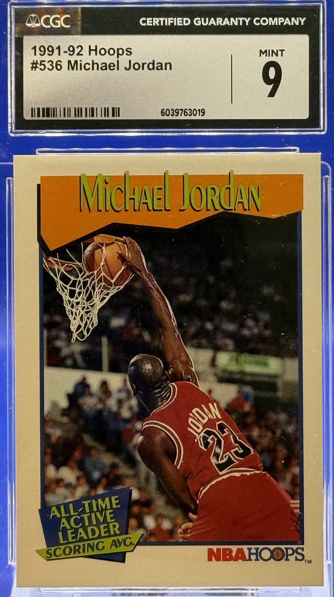1991-92 Hoops #536 Michael Jordan