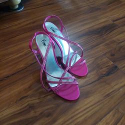Sexy Hot Pink Strappy Sandals Sz9 $20 OBO 