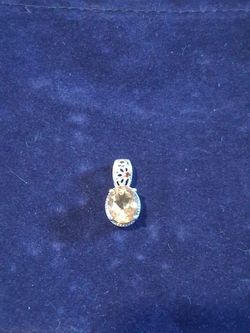 Sterling Silver citrine pendant 2.48 ct