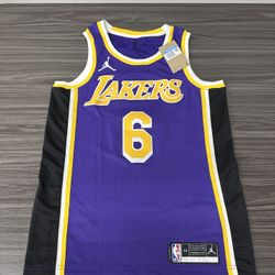Lebron James Los Angeles Lakers #6 Swingman Jersey Men’s Medium