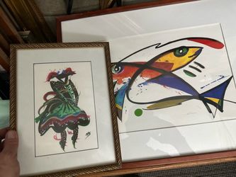African Art Some prints Some originals , scuptures75+ total pieces were very well taken care of
