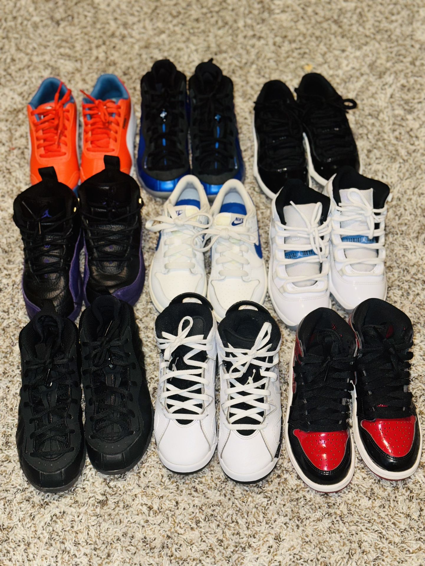 Jordan’s, Foams, Dunks, Pumas