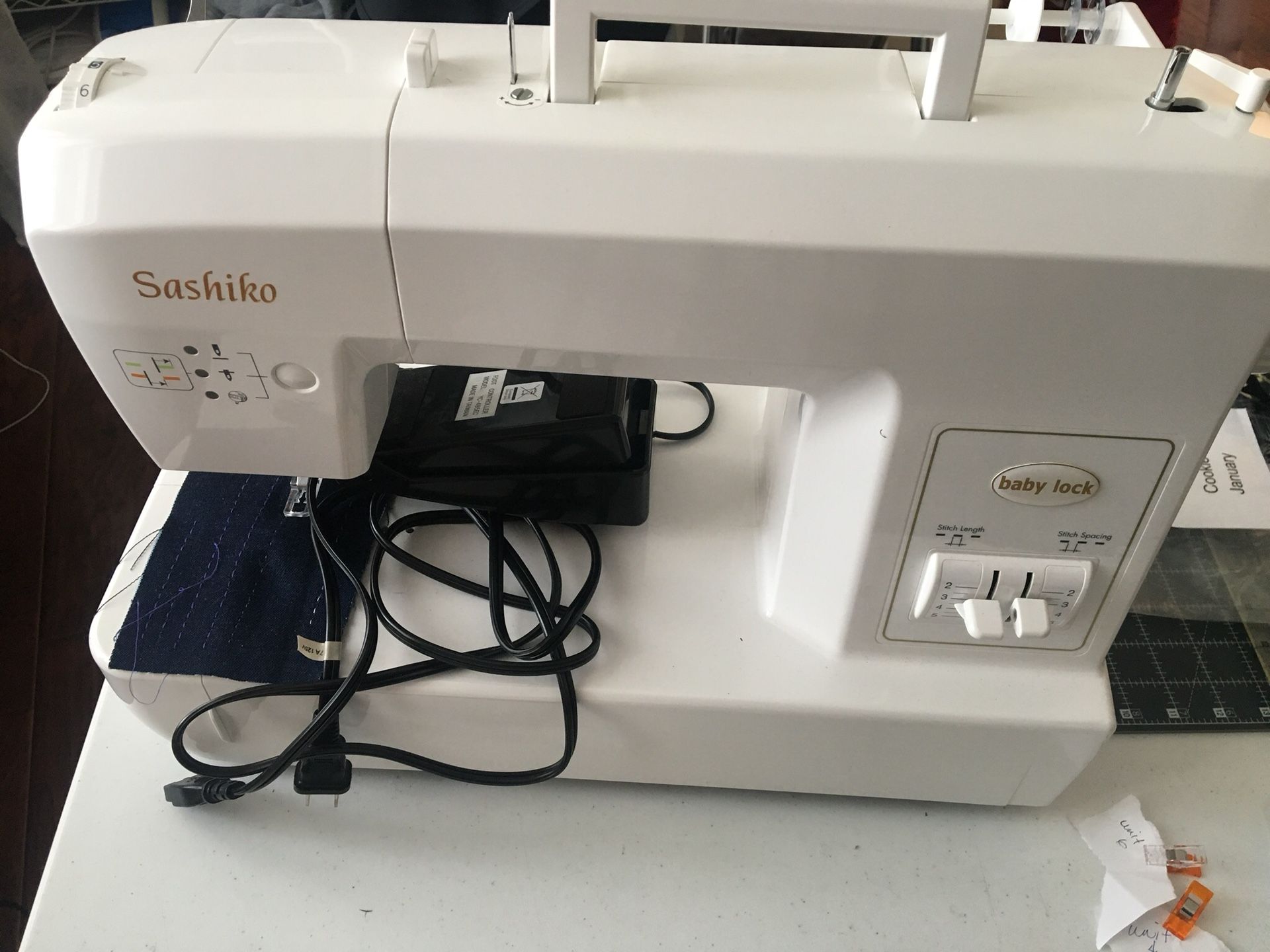 BabyLock Sashiko 2 Sewing Machine, Slightly Used, well maintained. for