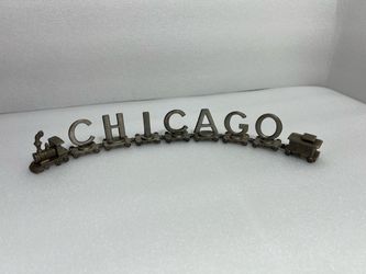 Lasting Expressions by Fort Pewter" Alphabet Name Train spelling "CHICAGO"