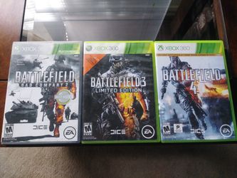 BATTLEFIELD games for X-Box 360