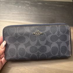 Blue Coach Wallet
