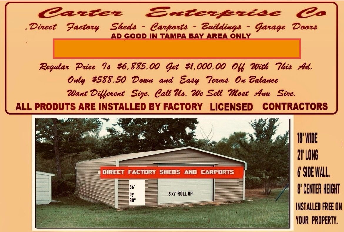 Factory Direct Sheds And Carports