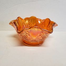 Soberly Marigold Carnival Glass Bowl