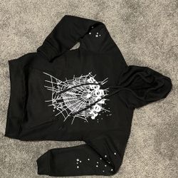 Black And White Spider Hoodie 