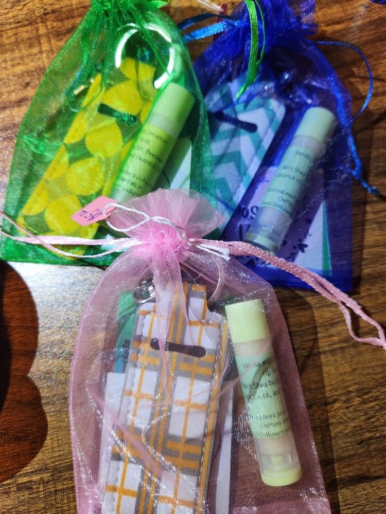 All Natural Lip Balm With Keychain Holder 