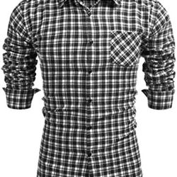 Tinkwell Men’s Long Sleeve Plaid, New! Size XL