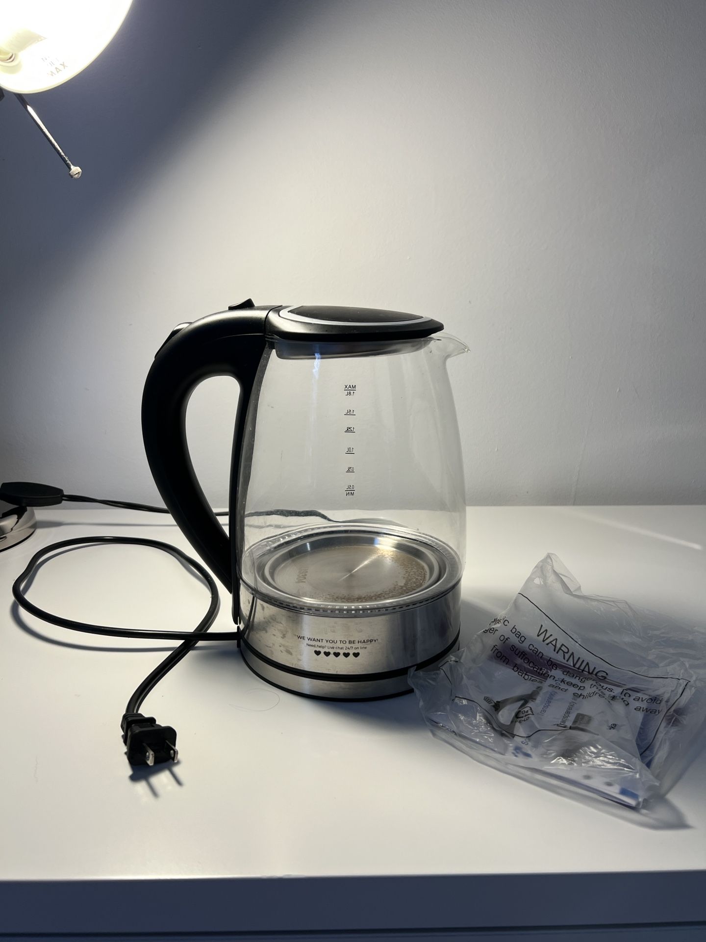 Azeus Electric Glass Kettle