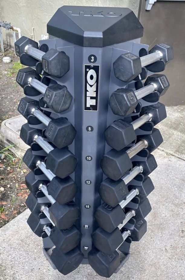 TKO RACK and Dumbbell Sets (all Included / Barely Used)