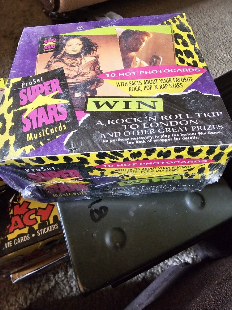 1991 ProSet Super Stars MusiCards First Ever Series Trading Cards Sealed Box