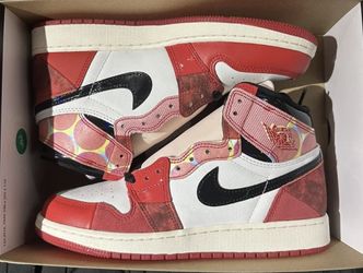 Brand new Jordan 1 Next Chapter spider-man size 7y For $165