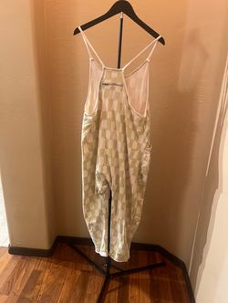 Small Green Checkered Jumpsuit freepoeple