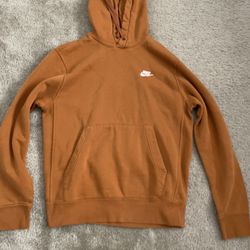 Brown color nike hoodie