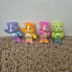 Care Bears Rainbow Colored Figures Walmart Special Collector 4 Bears
