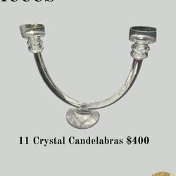 11 Crystal Candelabras 