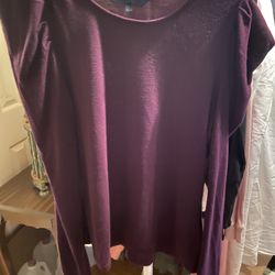 Rachel Roy Burgundy Top