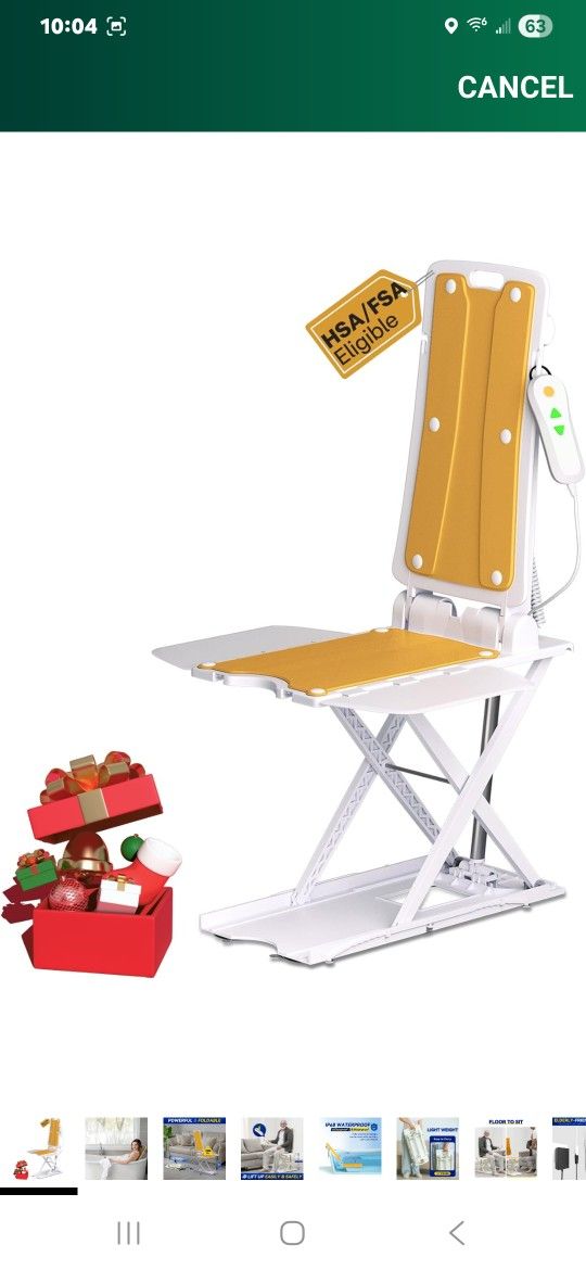 Visit the Store, Oiameen
Oiameen
Visit the Store
4.6
4.6 out of 5 stars
(66)
Electric Chair Lift, Up to 20inch Floor Lift for Elderly Falls with Remot