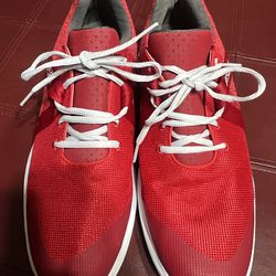 FOOTJOY GOLF FLEX  MENS SHOES 56110 Spikeless  Sz 12 Red Mint