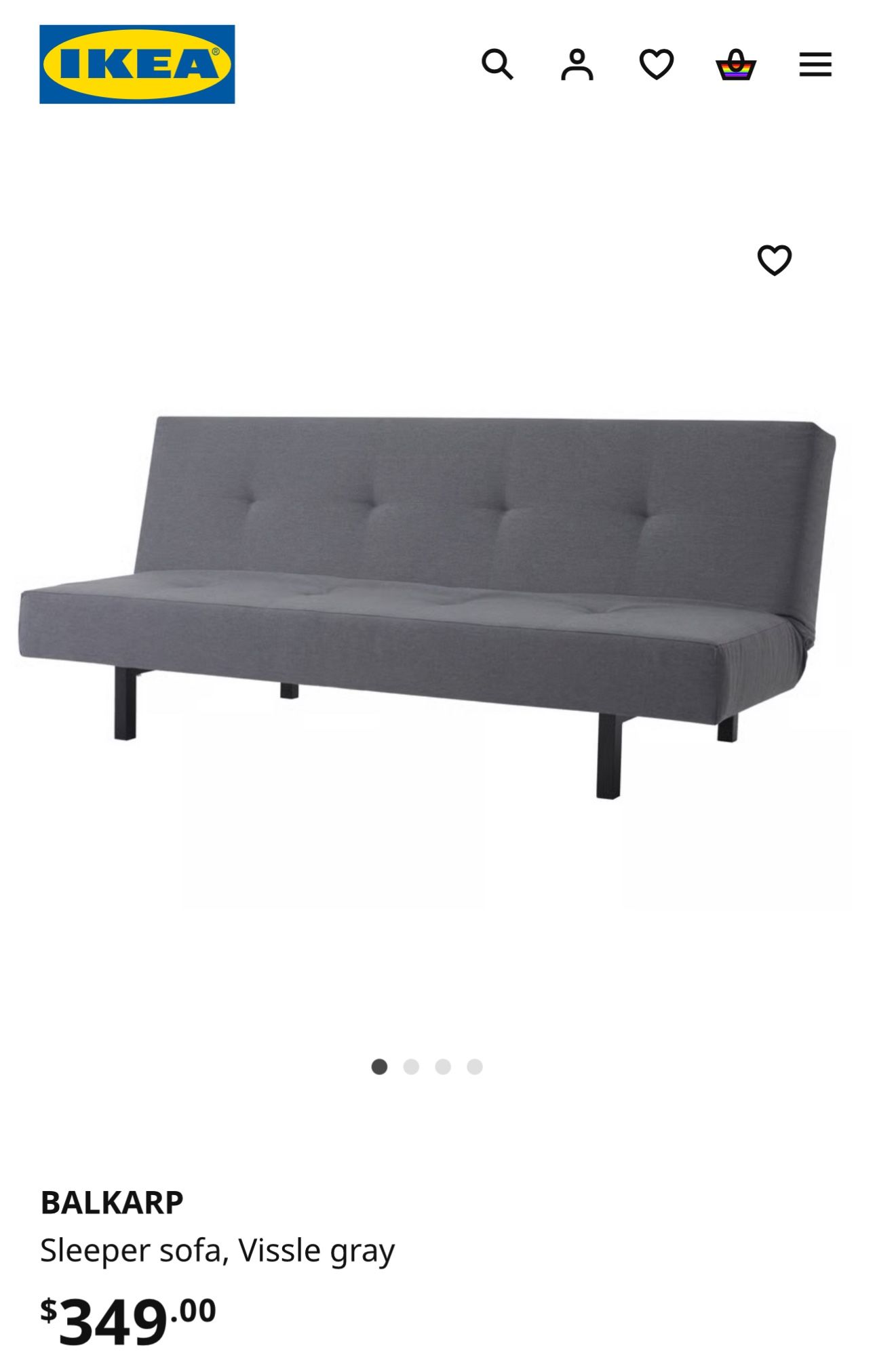 Black Sleeper Sofa Must Pick Up!