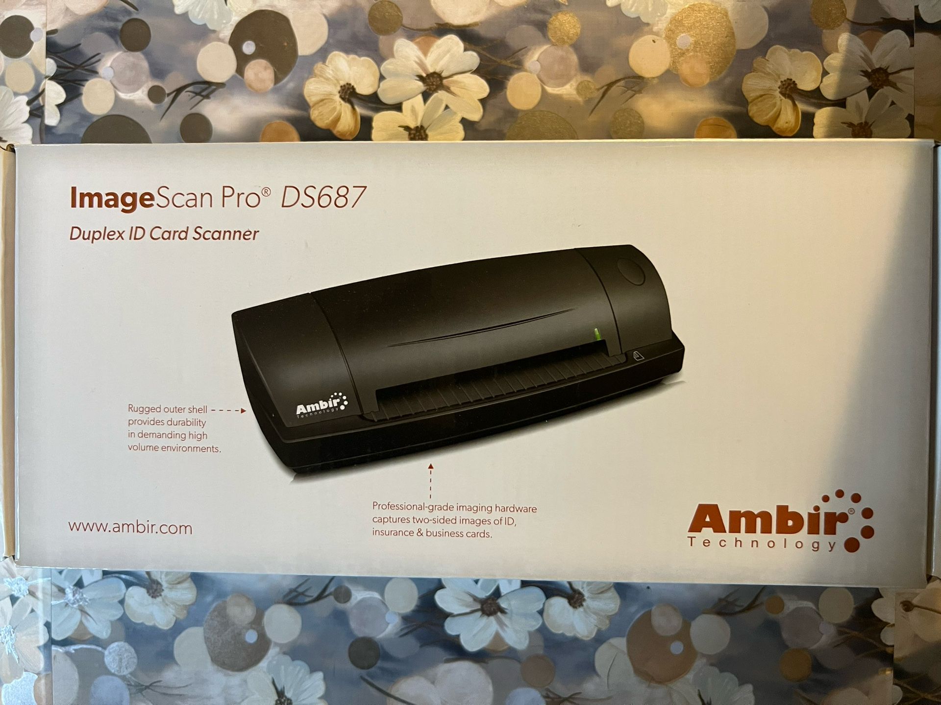 Ambir ImageScan Pro DS687-A3P Duplex ID Card Scanner.